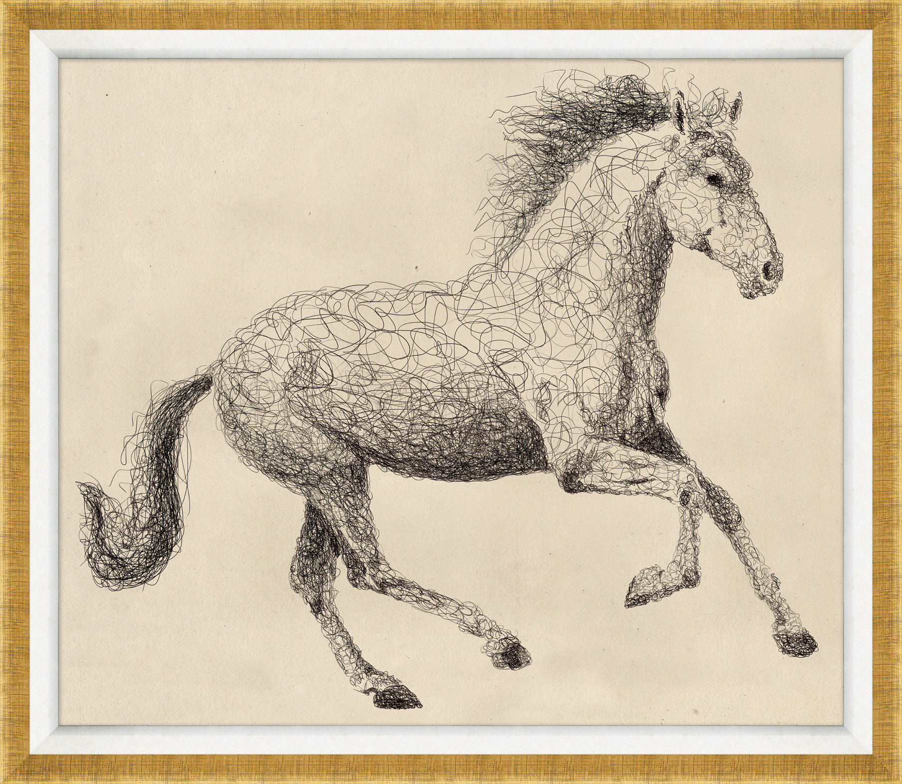 Wendover Art Group " Scribble Horse " Wayfair